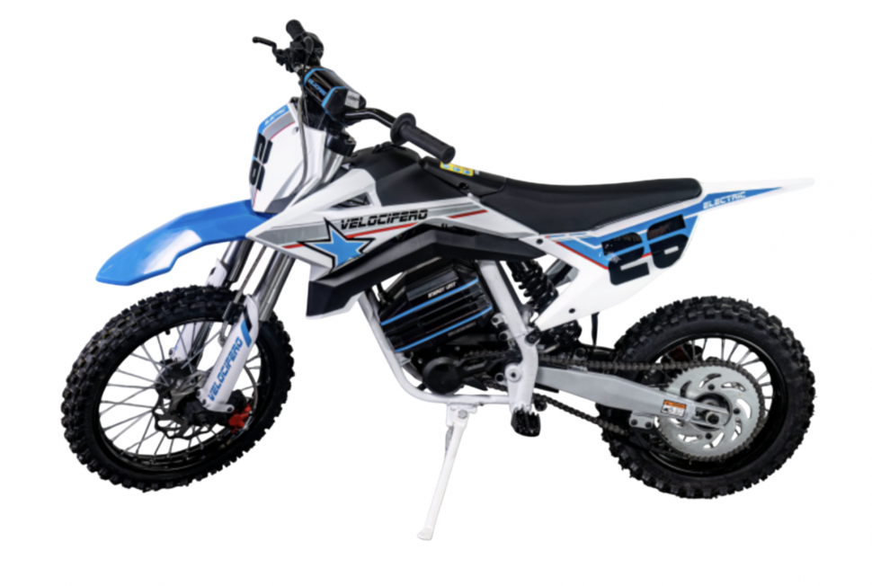Детский электромотоцикл Velocifero KIDS BIKE 14-12 (1000W) - Blue