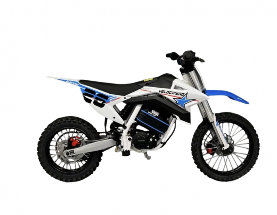 Детский электромотоцикл Velocifero KIDS BIKE 14-12 (1000W) - Blue